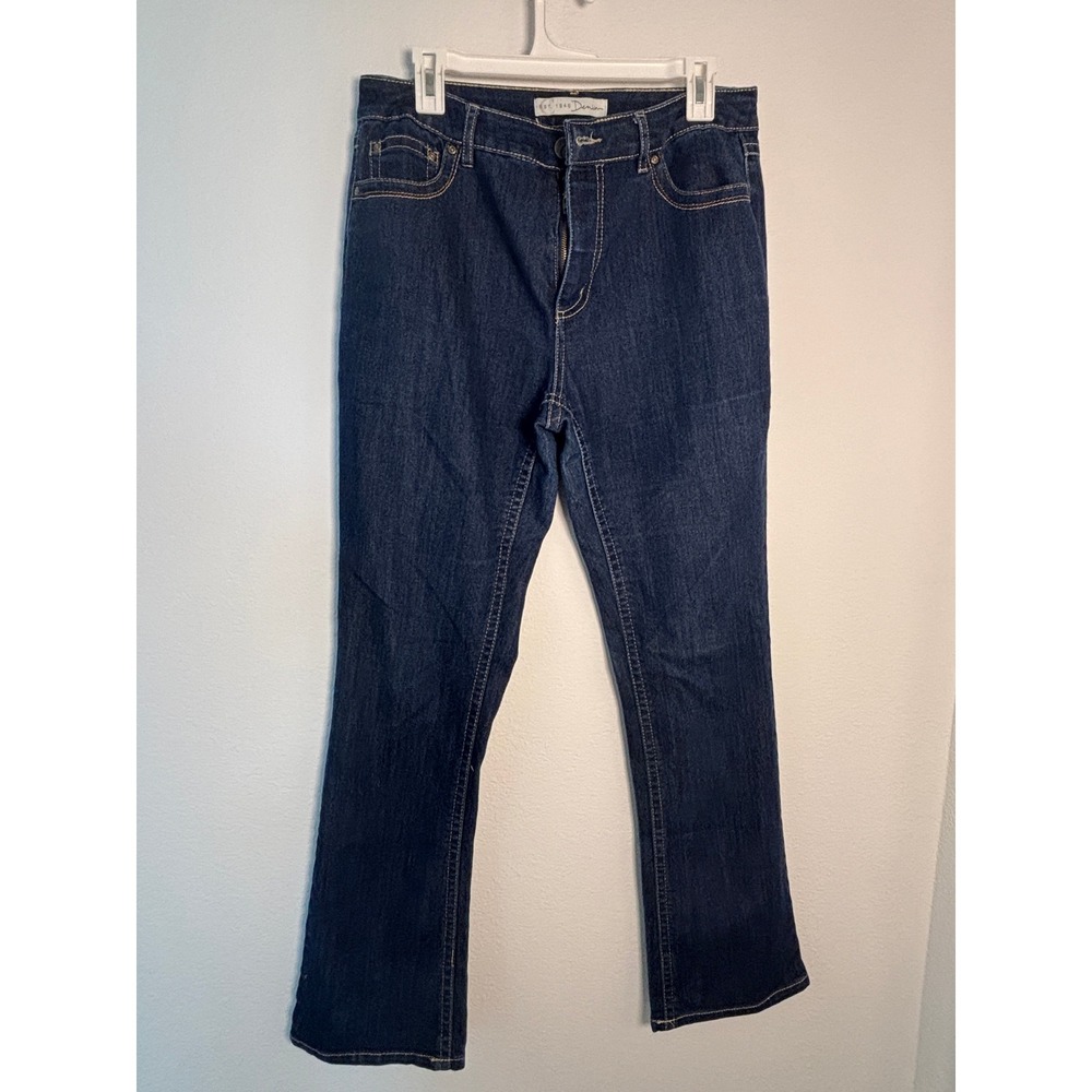 C. Est. 1946 Denim Womens Classic Straight Leg Jeans Dark Wash Size 12‎